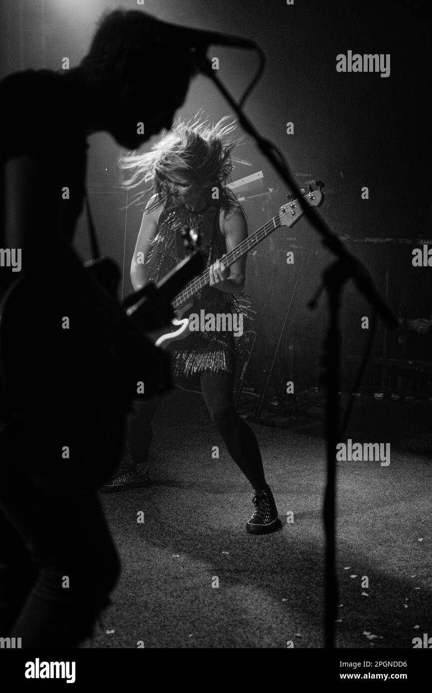 British indie rock band, The Subways, performing at the Frannz Club in Berlin Stock Photo Alamy