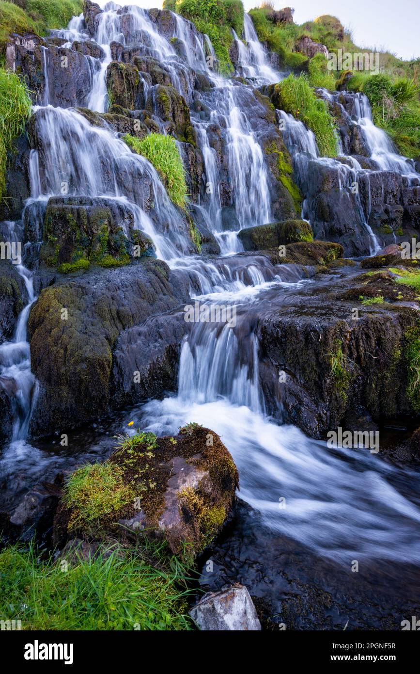 Brides veil waterfall skye hires stock photography and images Alamy