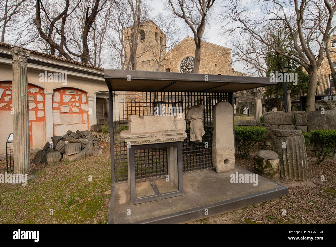 Winckelmann Antiquities Museum in Trieste, Italy Stock Photo