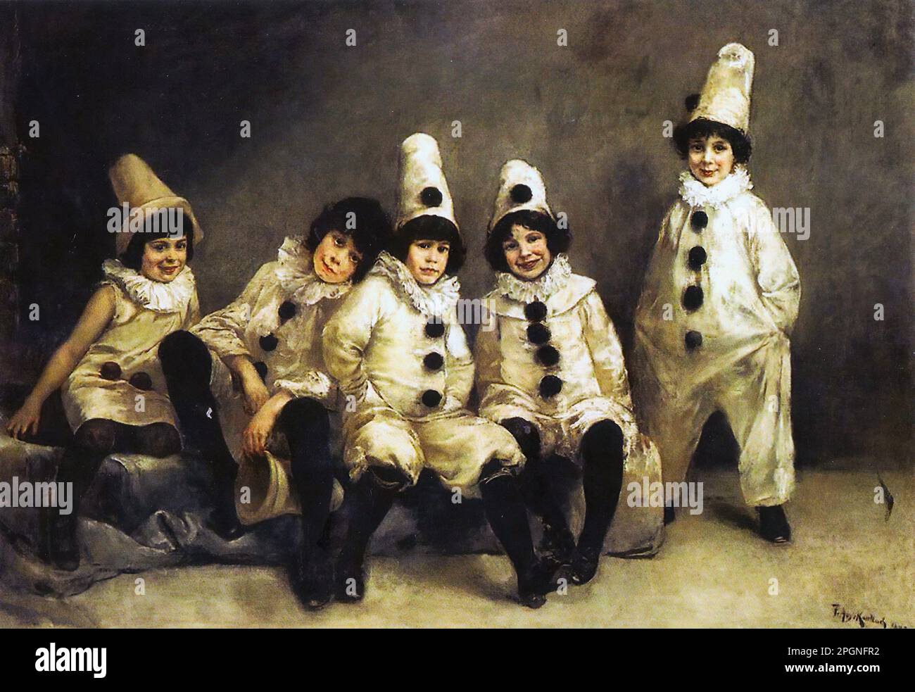 Kaulbach Friedrich August Von Children s Carnival German School 