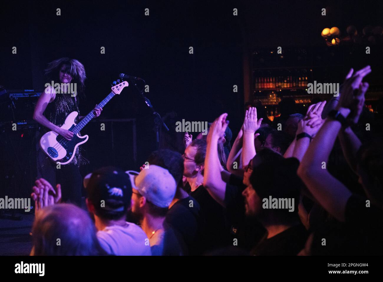 British indie rock band, The Subways, performing at the Frannz Club in ...