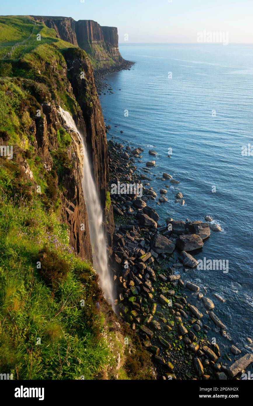 Scotland Isle of Skye Kilt Rock and Waterfall Stock Photo - Alamy