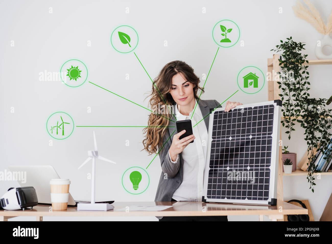 Smart energy solar panel hi-res stock photography and images - Alamy
