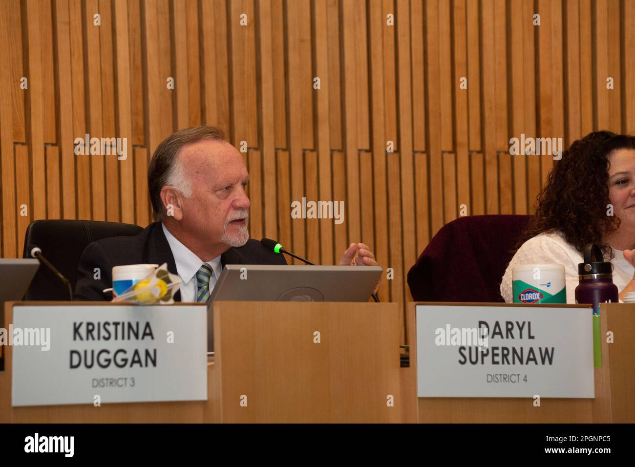 Council Member Daryl Supernaw Speaking At A Long Beach City Council ...