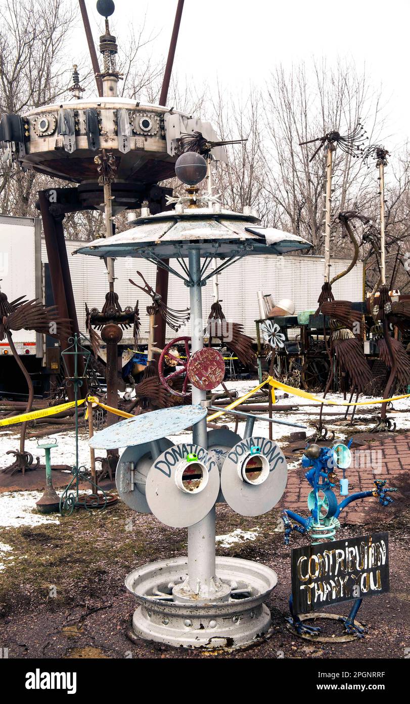 Sumpter, Wisconsin, USA. 23rd Mar, 2023. Constructed in the 1980's by