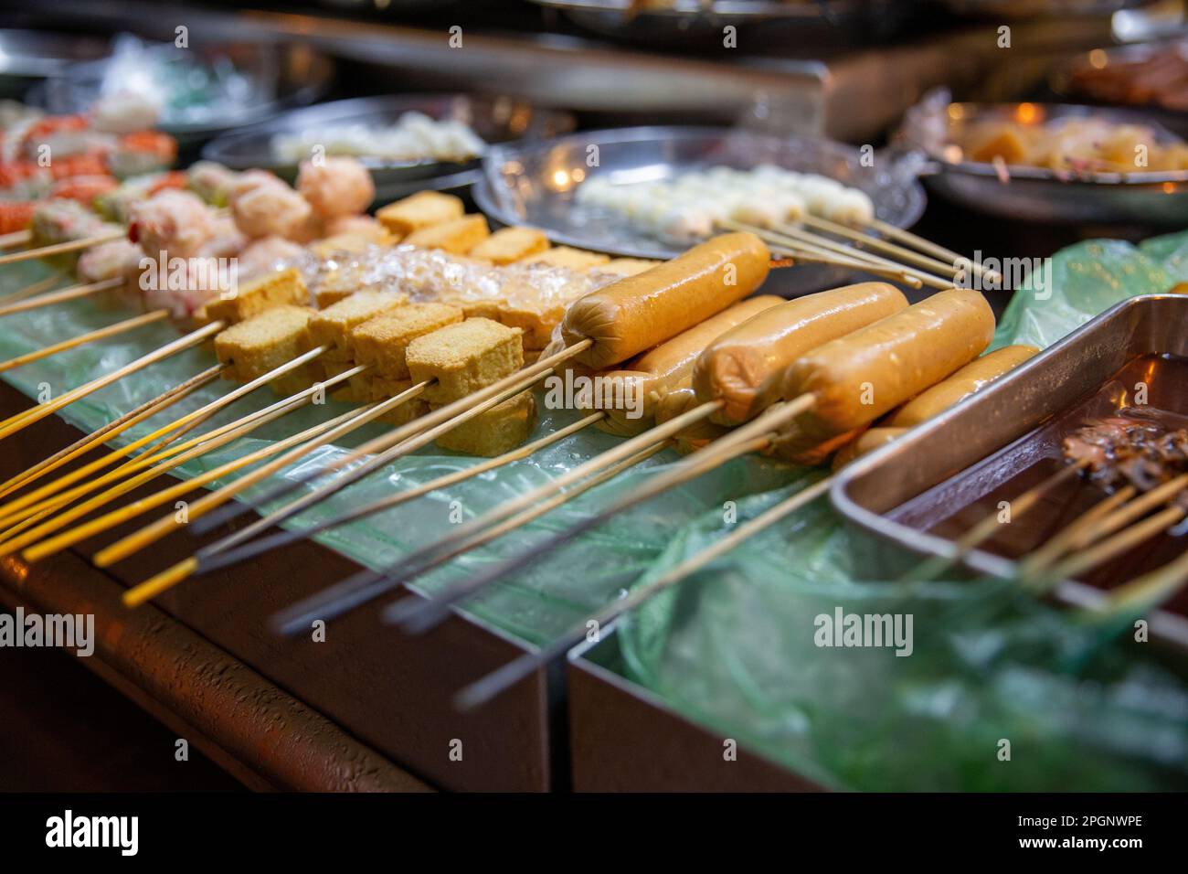 Malaysian Night Snacks raw ready to be cooked Stock Photo Alamy