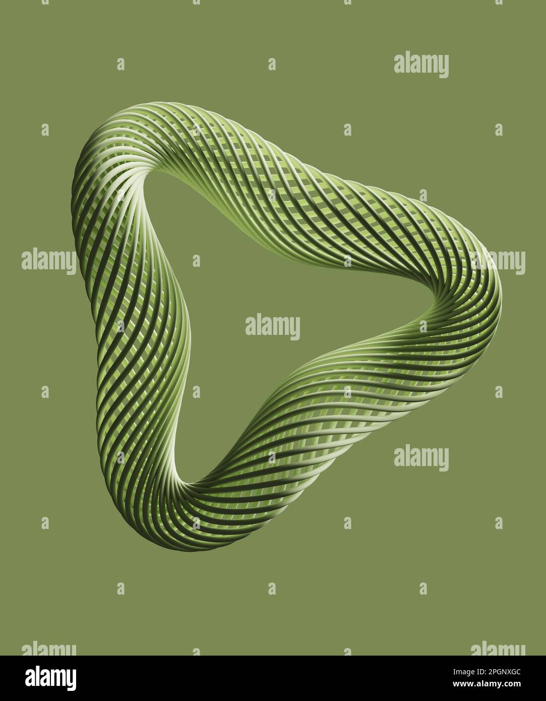 Abstract 3D design against green background Stock Photo - Alamy