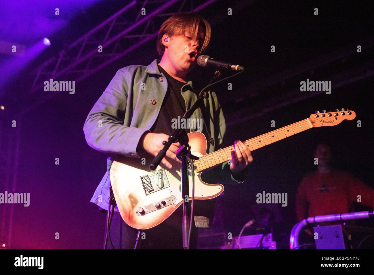 Segrate Italy. 23 March 2023. The English post-punk band SHAME performs live on stage at Circolo Magnolia during the 'UK+ EU Tour 2023'. Stock Photo