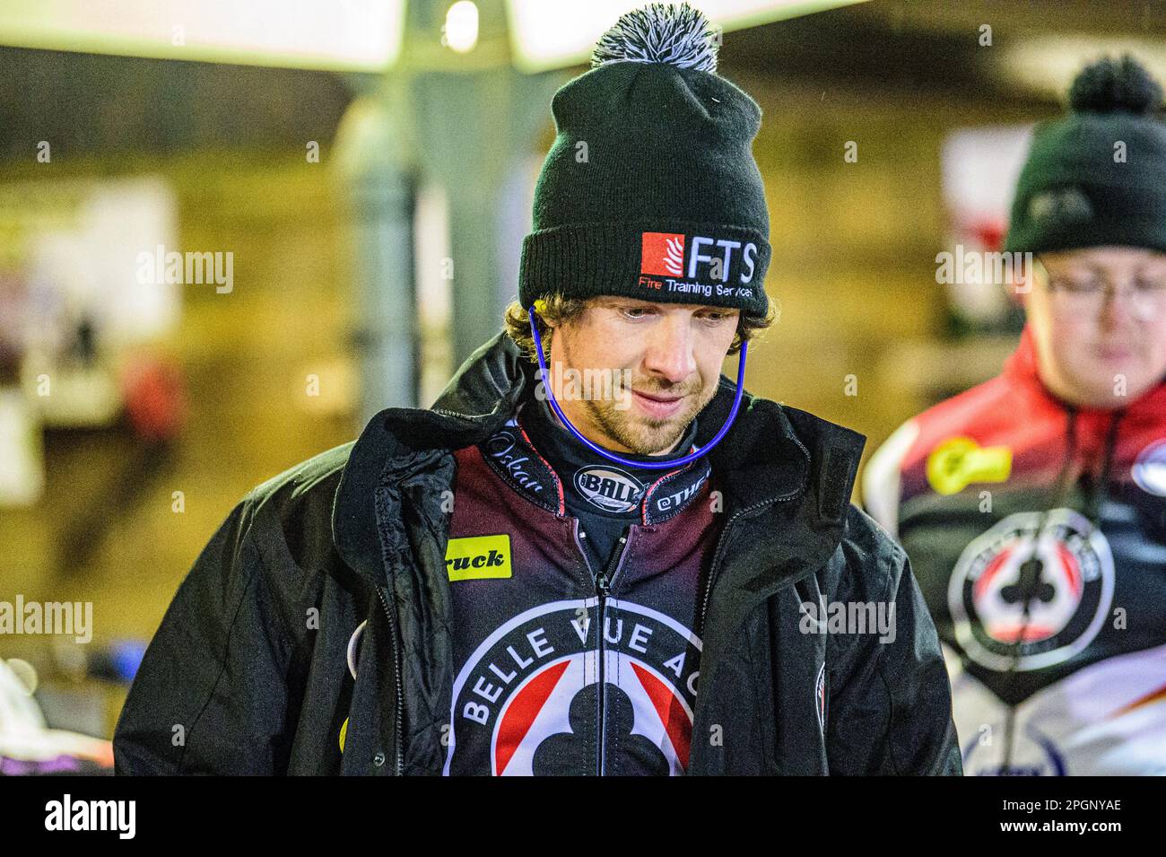Charles Wright during the Sheffield Tigers vs Belle Vue Aces meeting in the SGP Premiership at Owlerton Stadium, Sheffield on Thursday 23rd March 2023. (Photo: Ian Charles | MI News) Credit: MI News & Sport /Alamy Live News Stock Photo