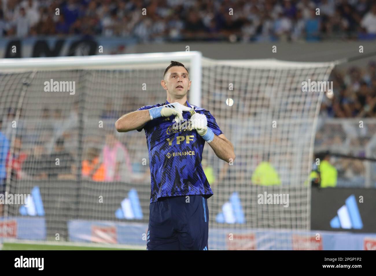 Ciudad Autonoma de Buenos Aires, Argentina, 23, March, 2023. Emiliano Martinez from Argentina National Team during the match between Argentina National Team vs. Panamá National Team, friendly match . Credit: Fabideciria. Stock Photo