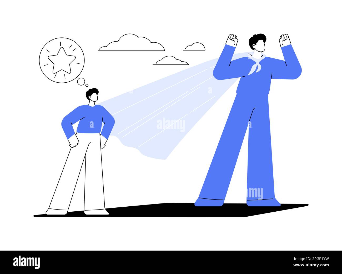 Self-esteem abstract concept vector illustration Stock Vector Image ... image.
