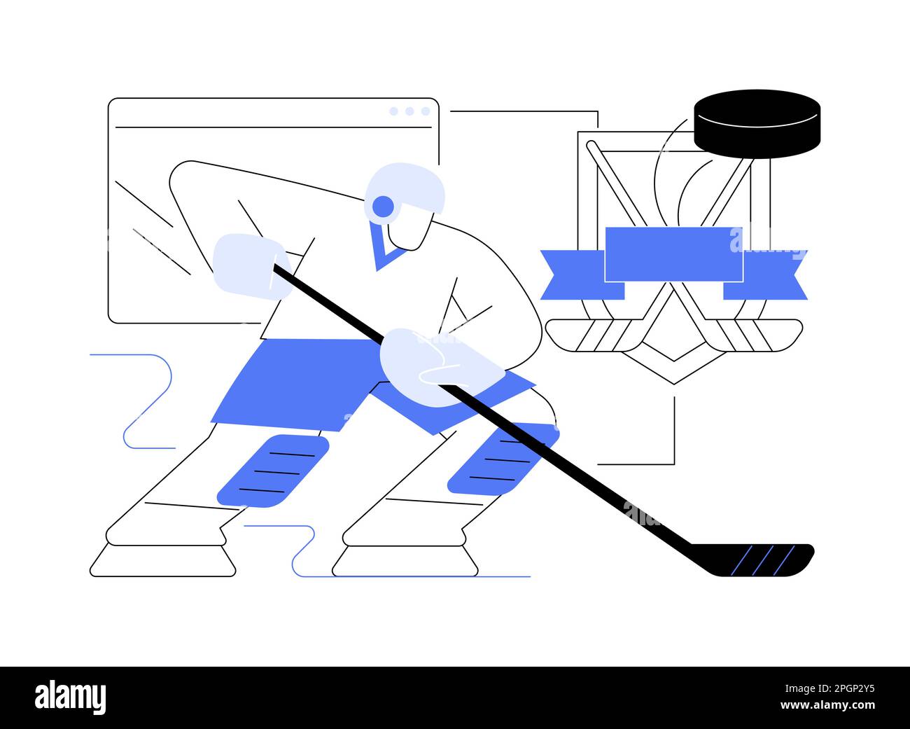 Junior ice hockey player Stock Vector Images - Alamy