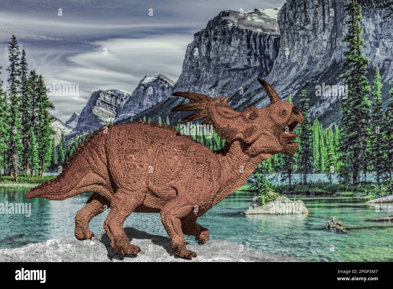 Styracosaurus by Papo Stock Photo