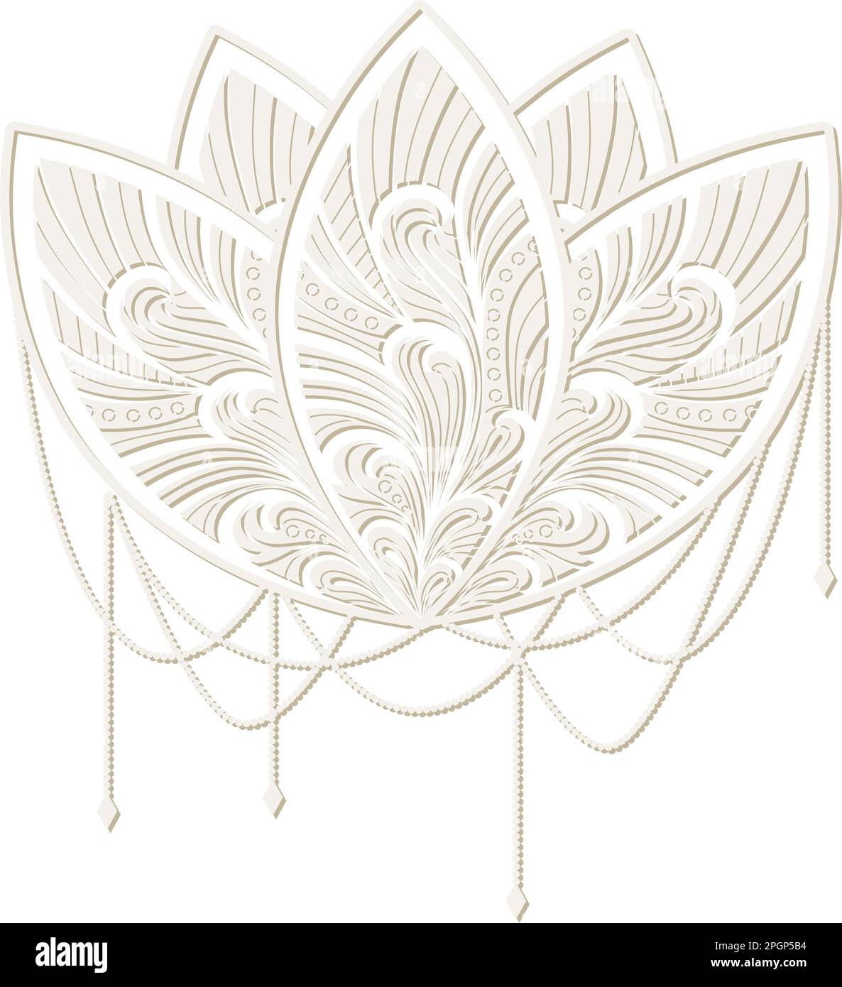 ornamental lotus flower Stock Vector Image & Art - Alamy