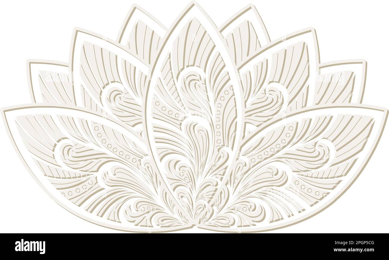 ornamental lotus flower Stock Vector Image & Art - Alamy