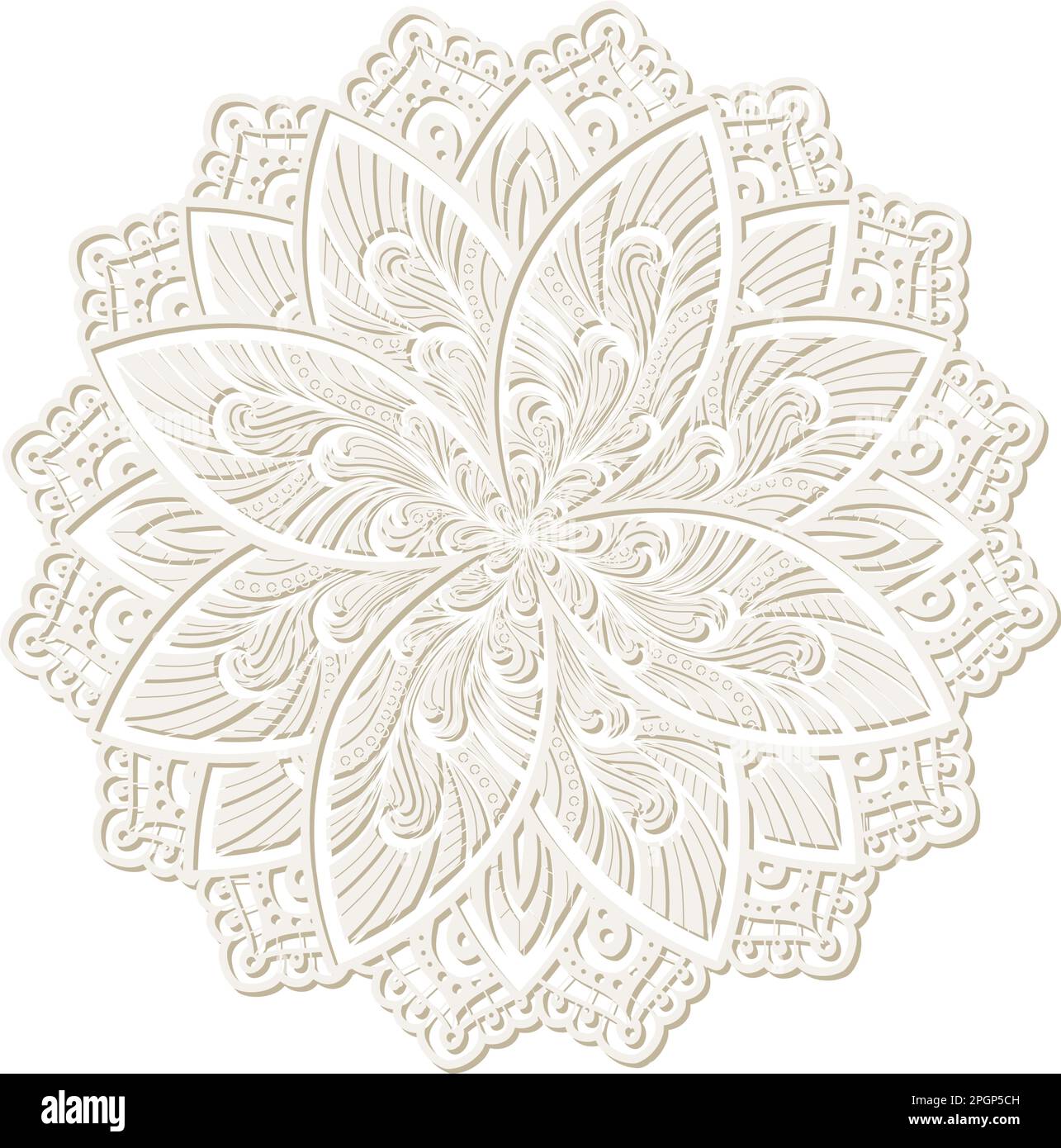 ornamental lotus flower Stock Vector Image & Art - Alamy