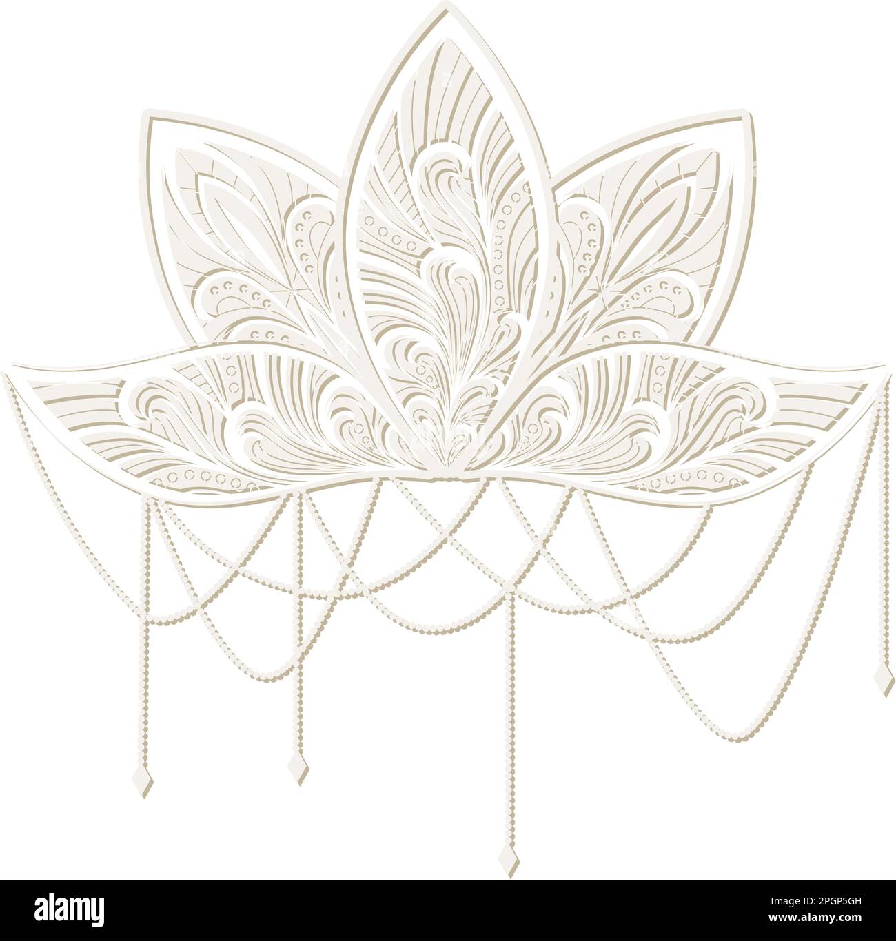 ornamental lotus flower Stock Vector Image & Art - Alamy