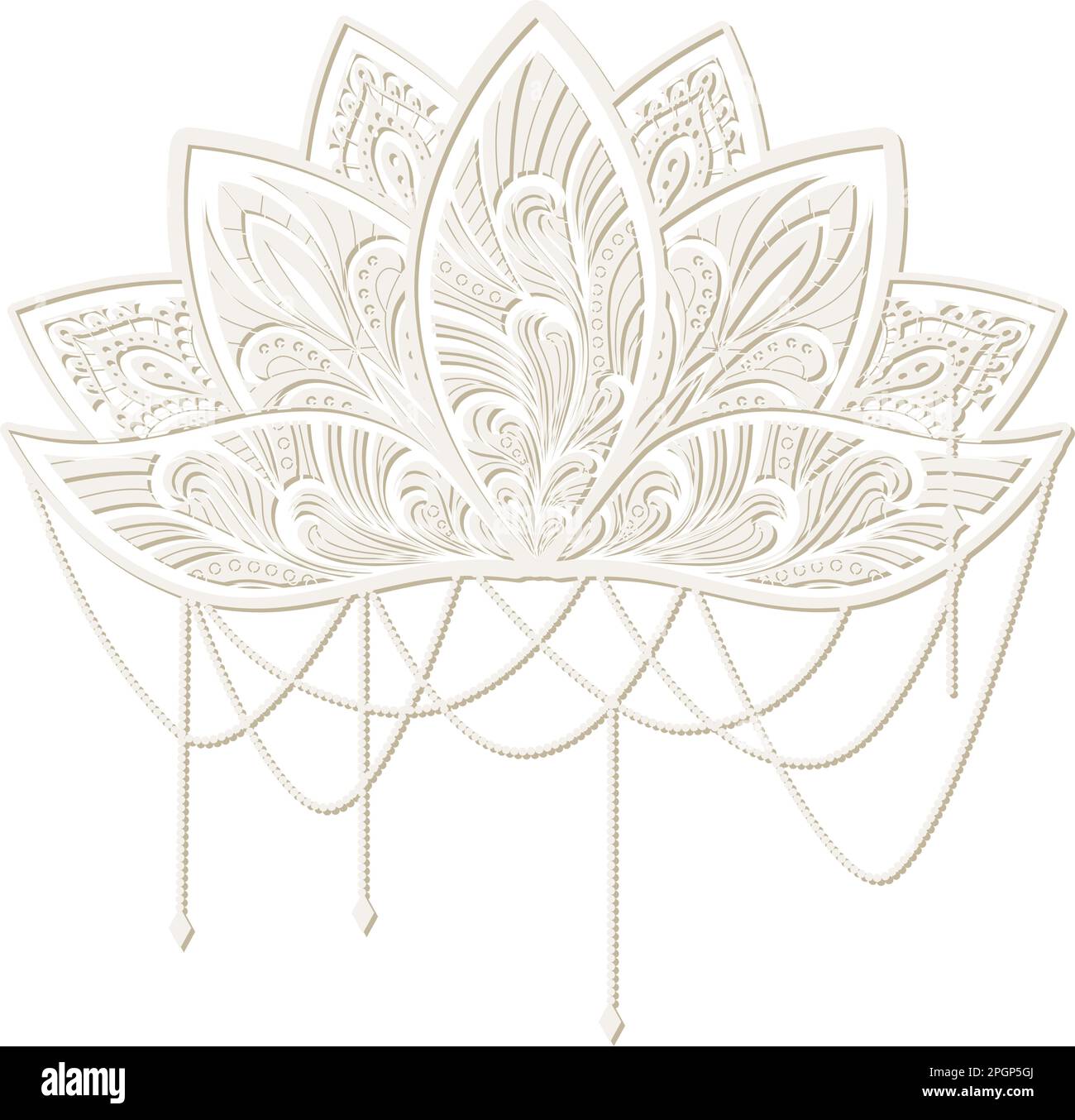ornamental lotus flower Stock Vector Image & Art - Alamy