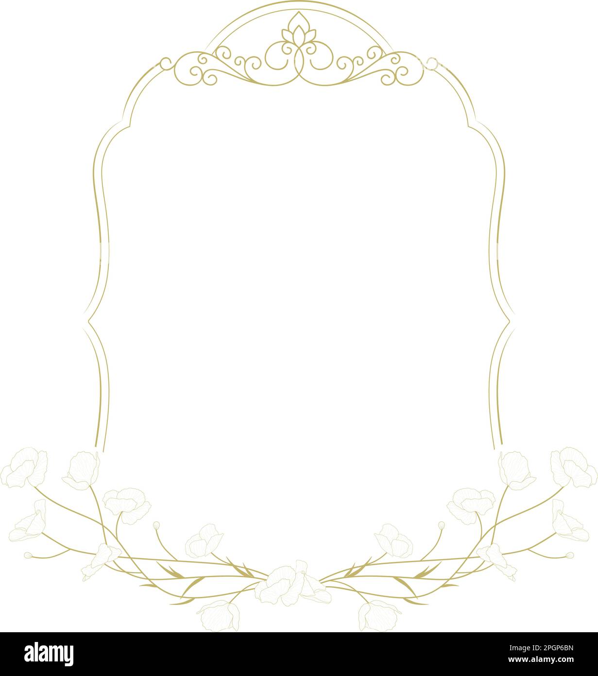 frame with flowers Stock Vector Image & Art - Alamy