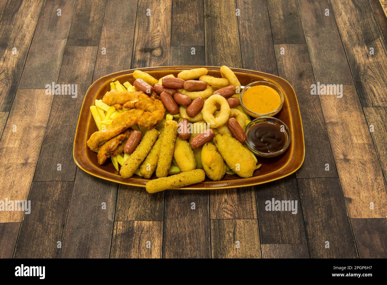 The appetizer is the light meal that is taken to whet the appetite, before the main meal at noon or before dinner Stock Photo