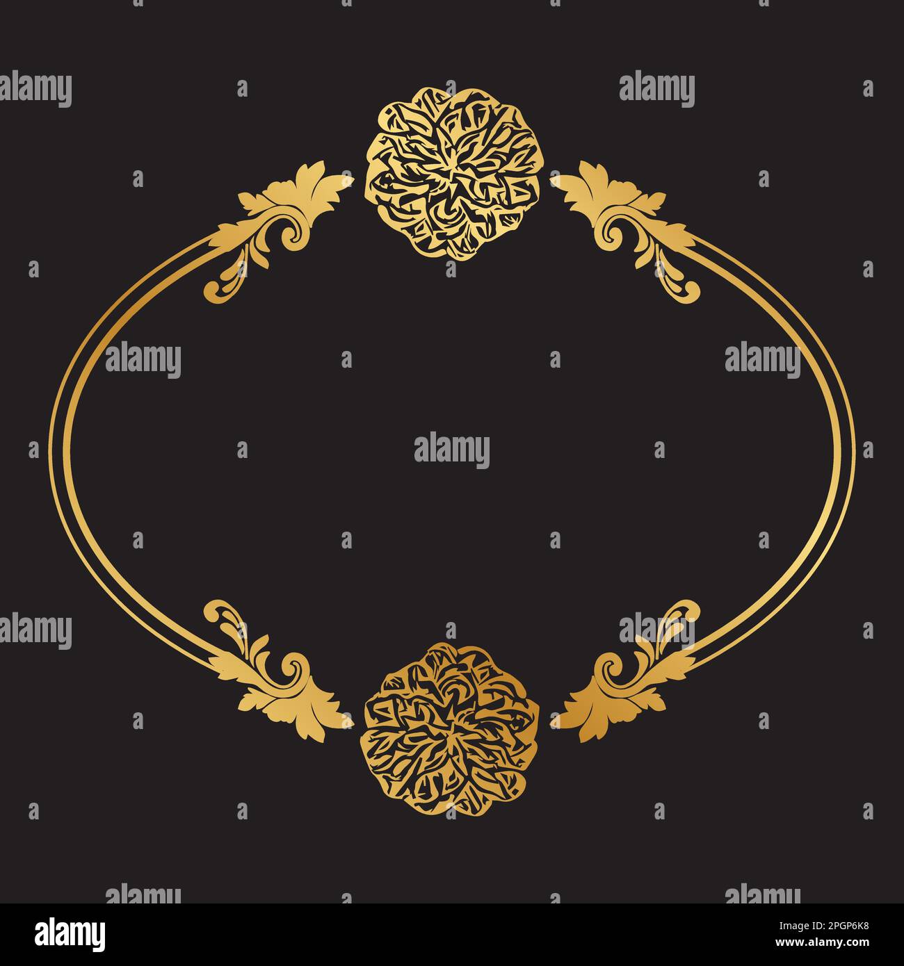 frame with flowers Stock Vector Image & Art - Alamy