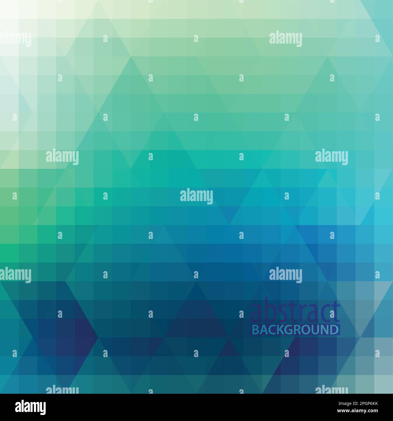 Abstract blue and turquoise geometric background with triangles. Vector ...
