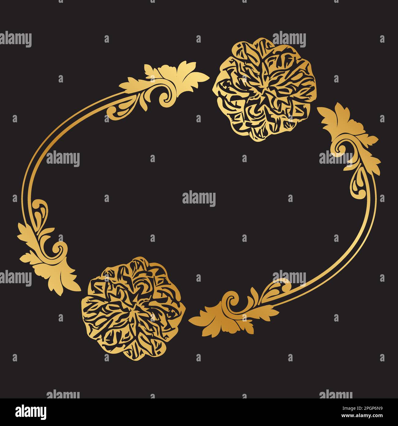 frame with flowers Stock Vector Image & Art - Alamy