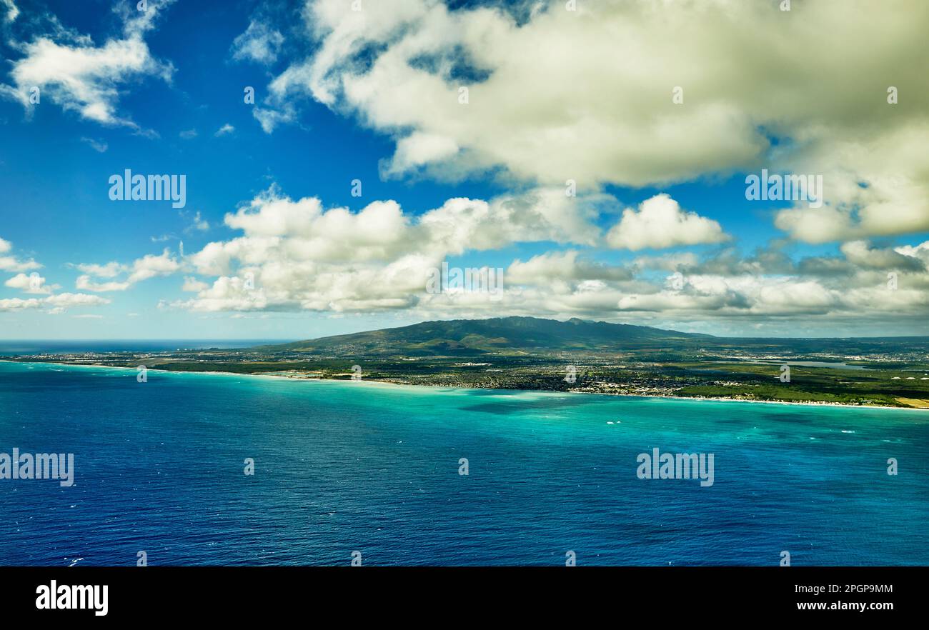Aerial View of Ewa Beach on the Island of Oahu, Hawaii Stock Photo Alamy