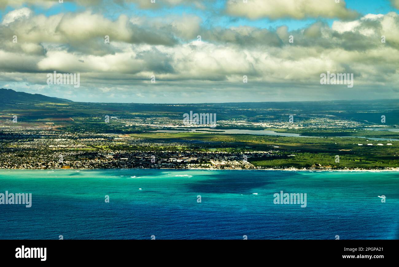 Aerial View of Ewa Beach on the Island of Oahu, Hawaii Stock Photo Alamy