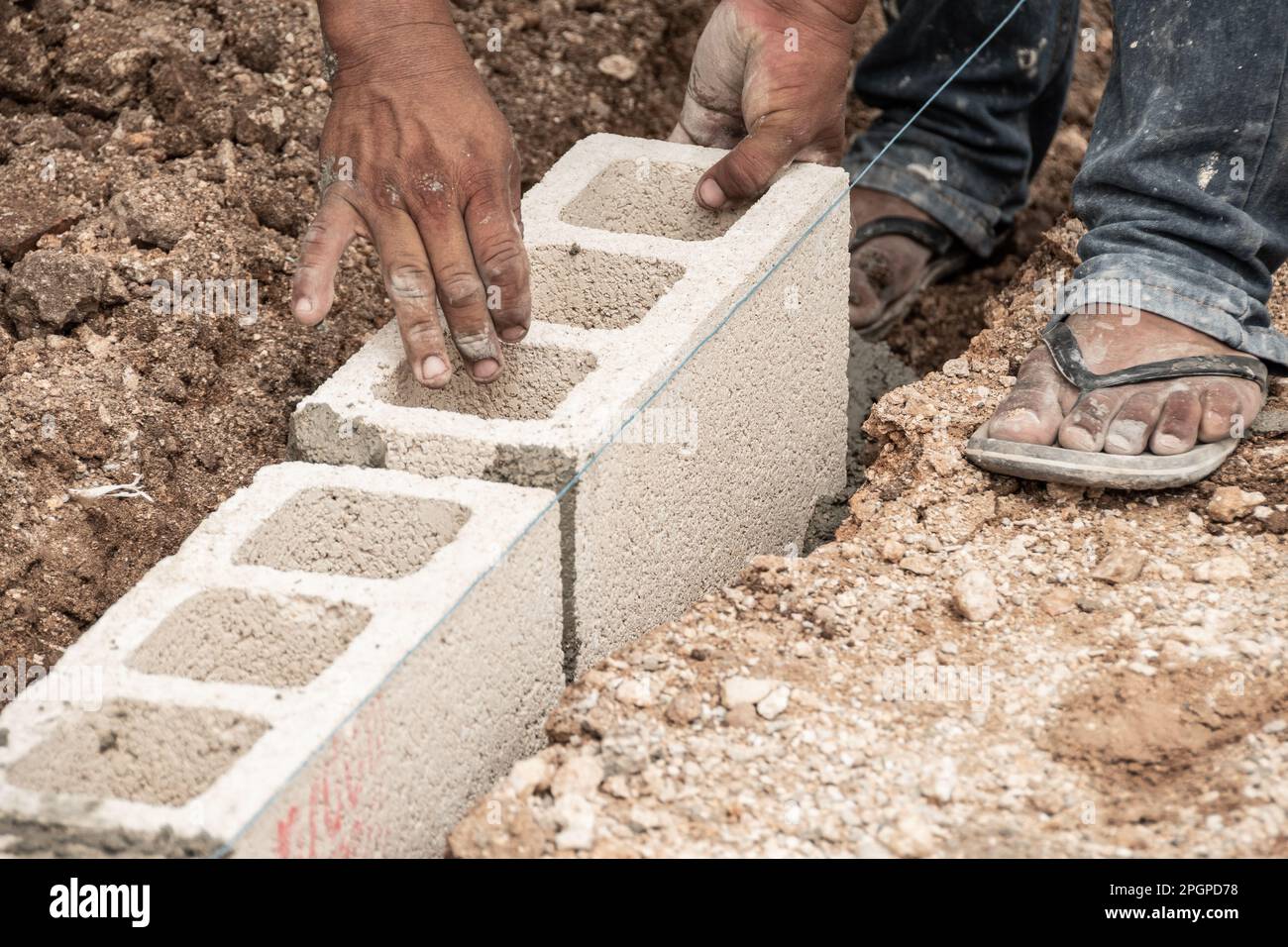 Installing blocks hires stock photography and images Alamy