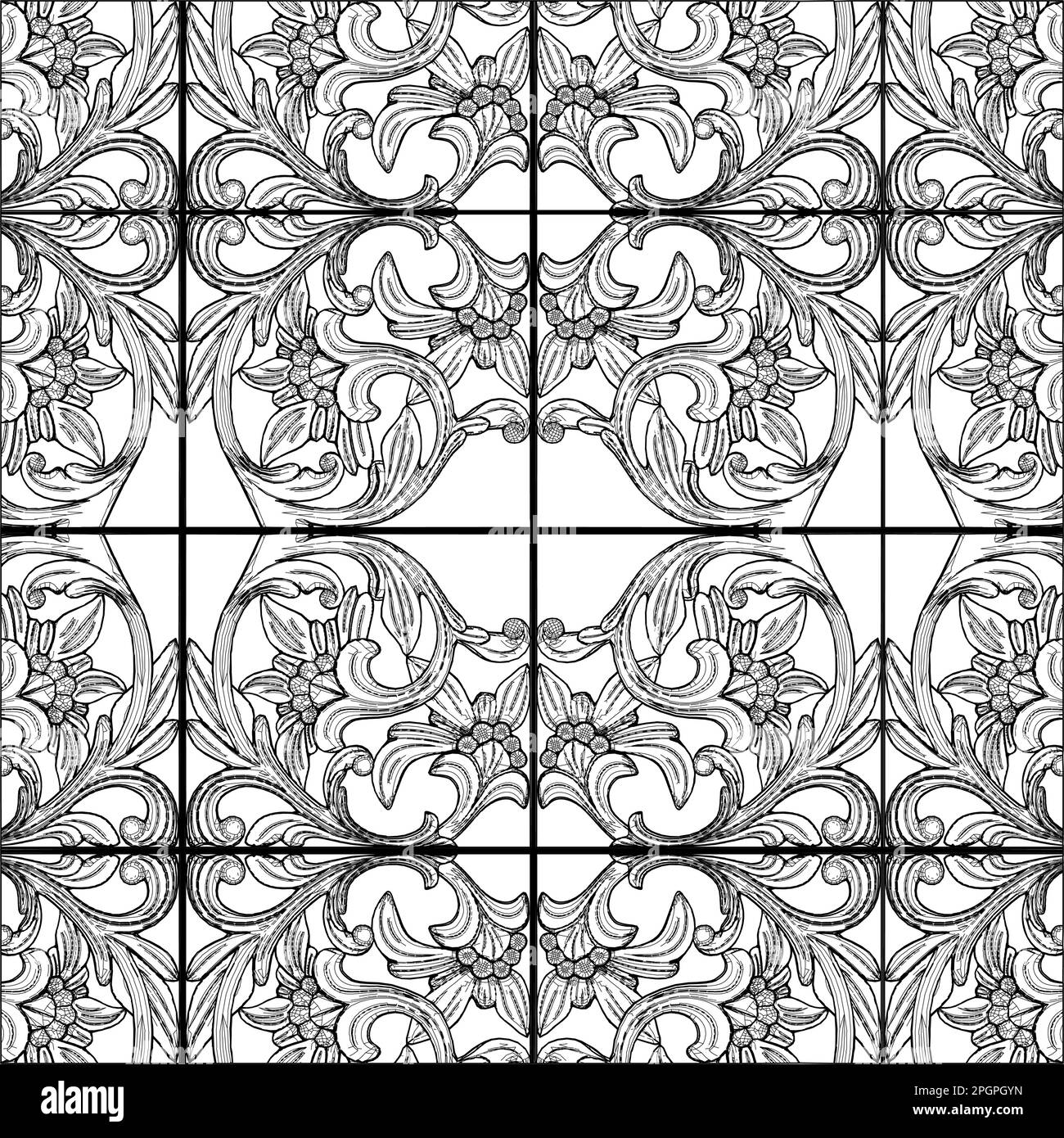 Tile Wall Panel Vector. Illustration Isolated On White Background. A ...