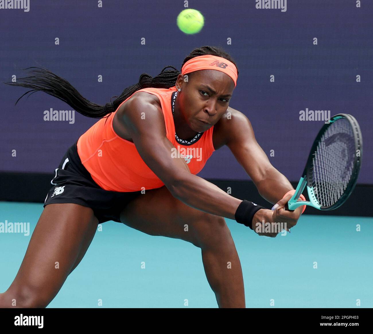 MIAMI GARDENS, FLORIDA MARCH 23 Coco Gauff of the United States