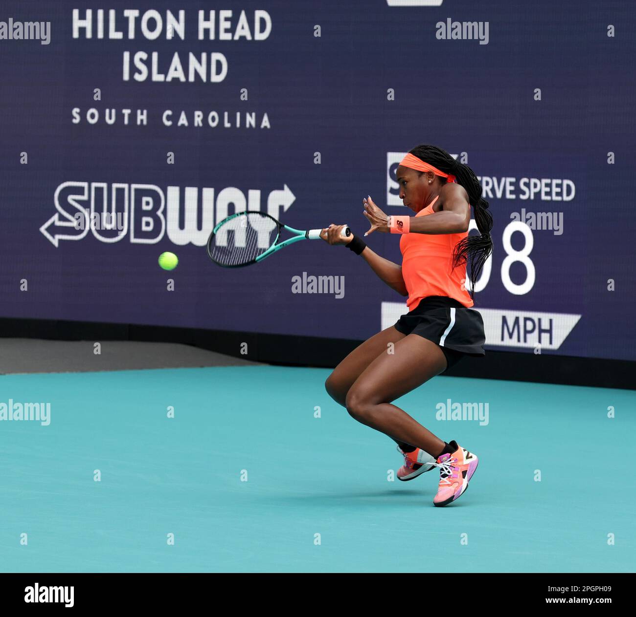 MIAMI GARDENS, FLORIDA MARCH 23 Coco Gauff of the United States