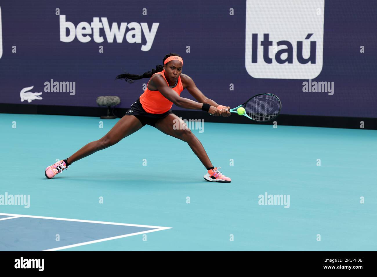 MIAMI GARDENS, FLORIDA MARCH 23 Coco Gauff of the United States