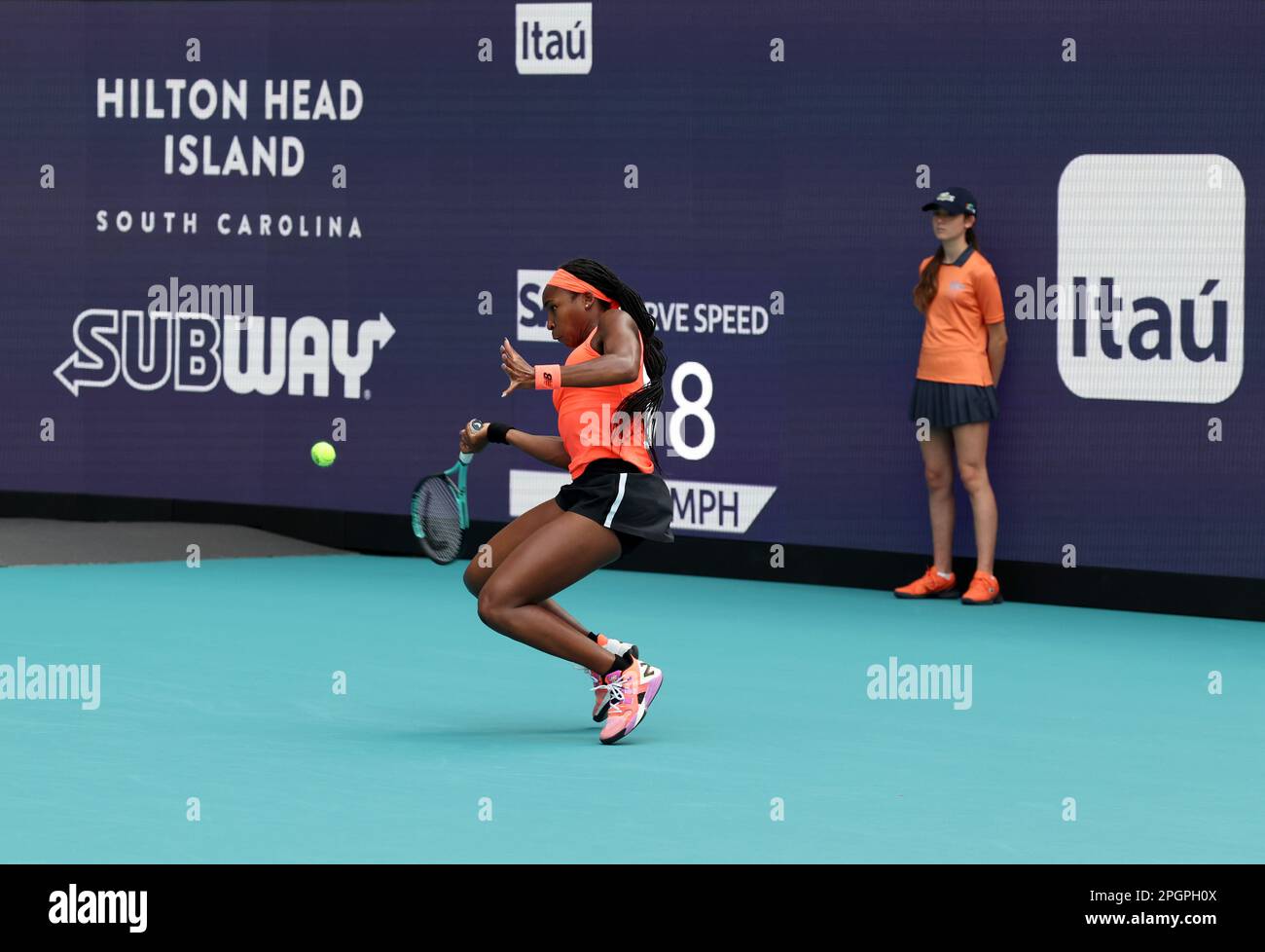 MIAMI GARDENS, FLORIDA MARCH 23 Coco Gauff of the United States