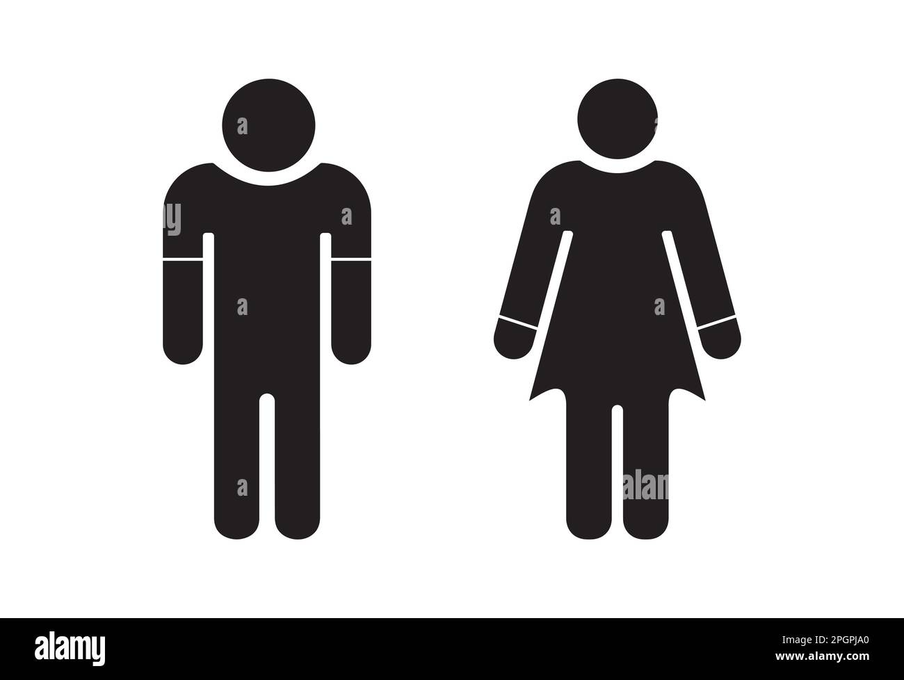 Toilet Sign, Toilet Icon Man and woman, Man and woman Stock Vector