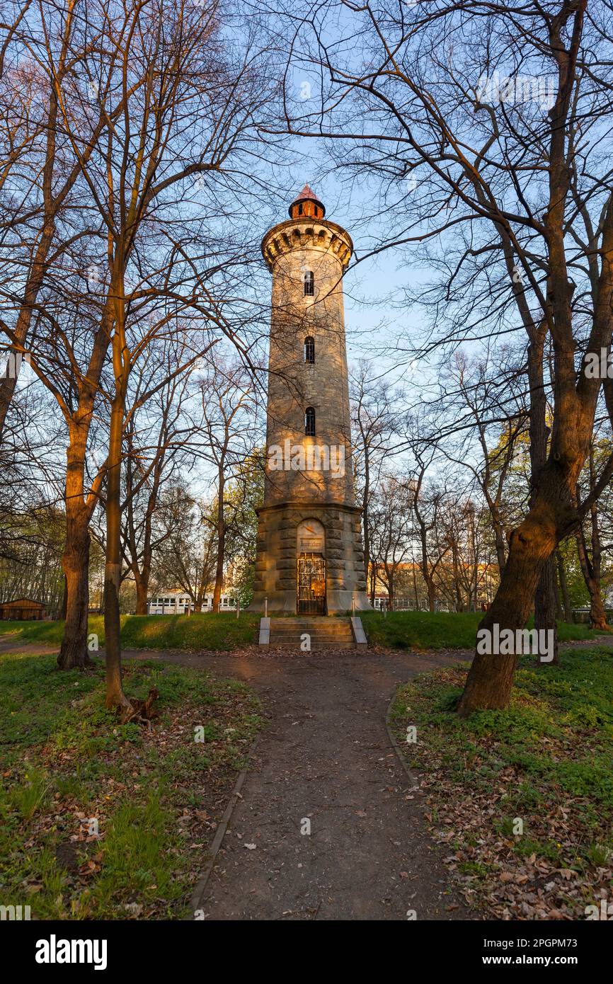 Park Bismarck Tower Quedlinburg Stock Photo Alamy