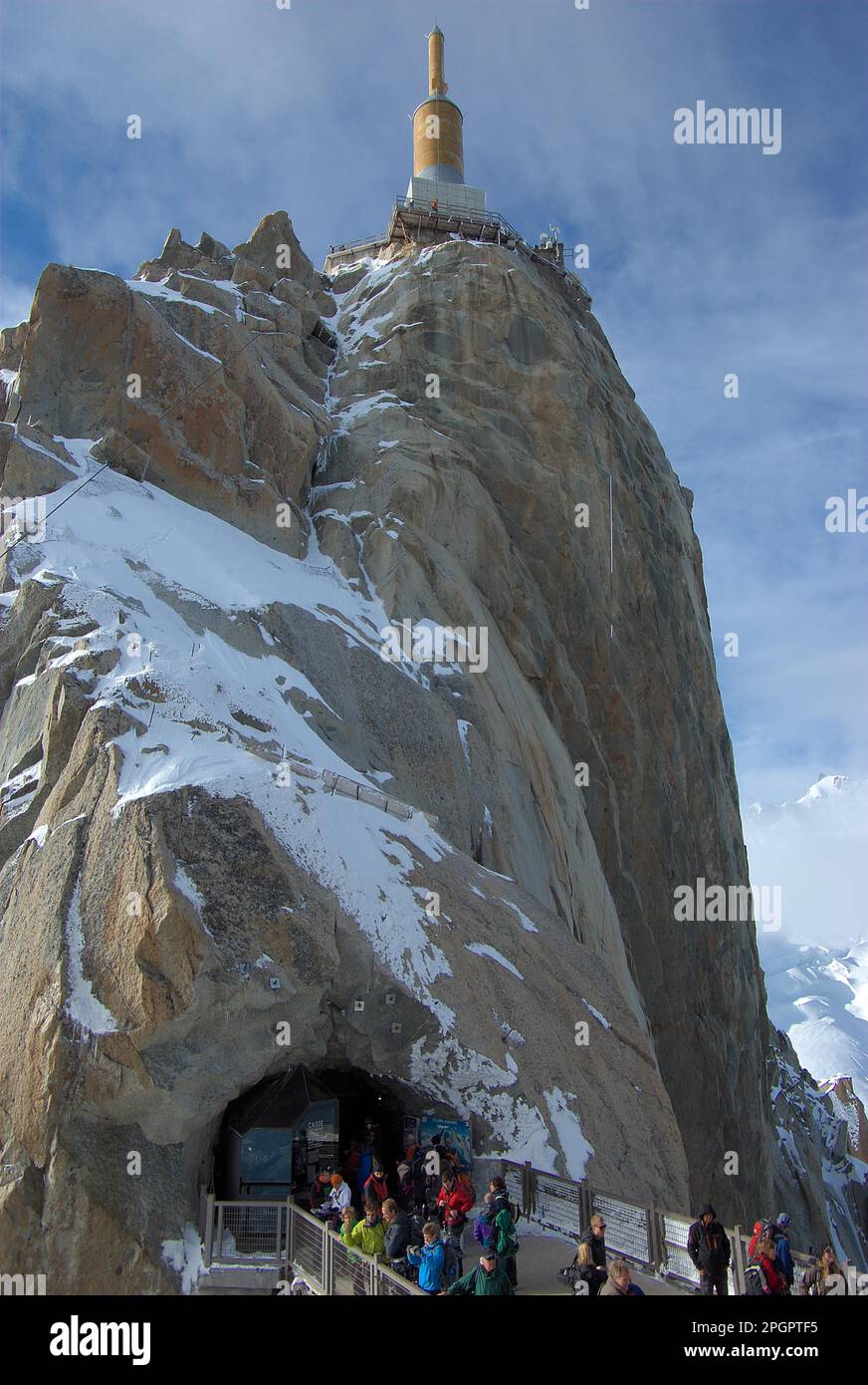 Aiguille du Midi, Mont Blanc Group, Haute-Savoie, France Stock Photo ...