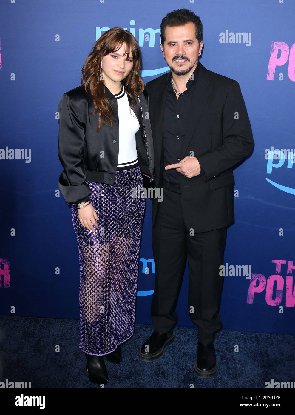 New York City, United States. 23rd Mar, 2023. John Leguizamo with his daughter Allegra Leguizamo attend the premiere of the TV series season 1 'The Power' at the DGA theater in New York City, NY, USA on March 23, 2023. Photo by Charles Guerin/ABACAPRESS.COM Credit: Abaca Press/Alamy Live News Stock Photo