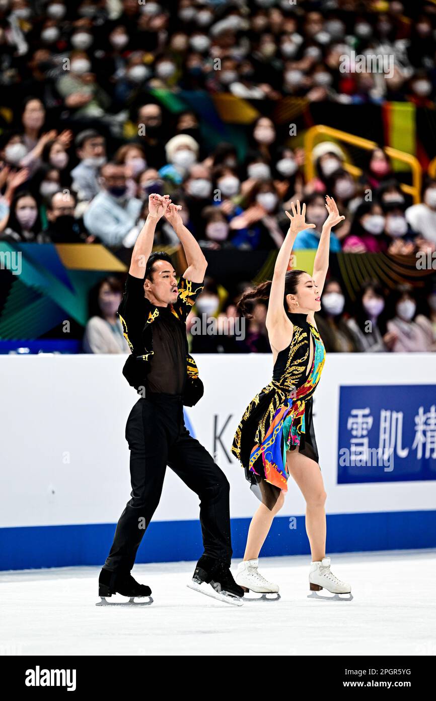 Kana MURAMOTO & Daisuke TAKAHASHI (JPN), during Ice Dance Rhythm Dance