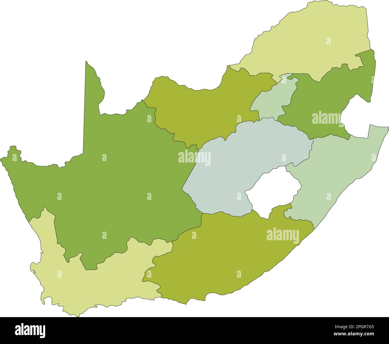 Highly Detailed Editable Political Map With Separated Layers South Highly Detailed Editable Political Map With Separated Layers South Africa 2PGR7G5