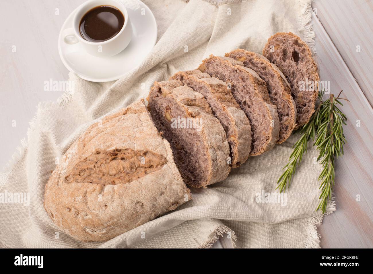 Olive flavour loaf Types of bread Stock Photo Alamy