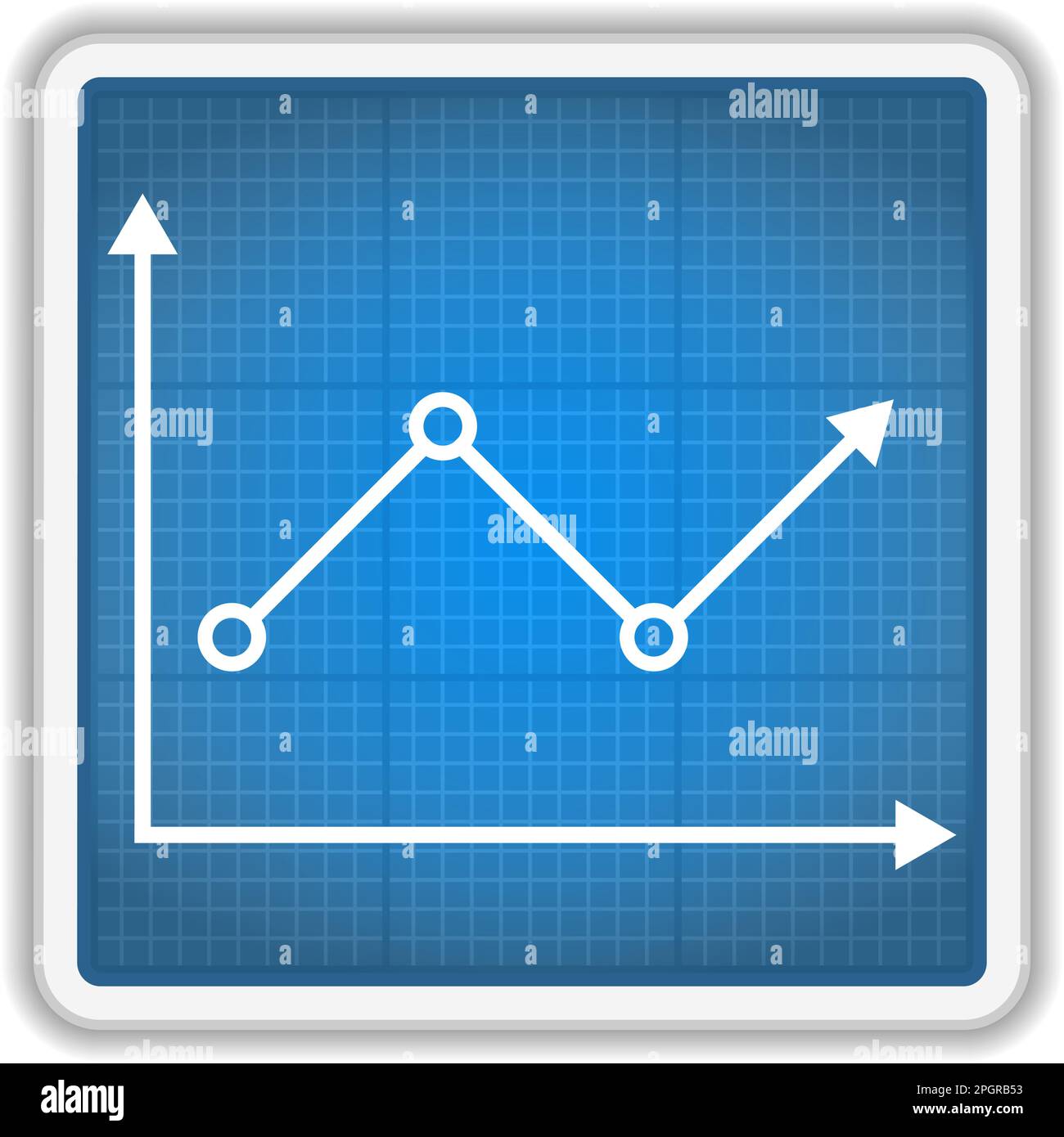 Chart icon, vector eps10 illustration Stock Vector