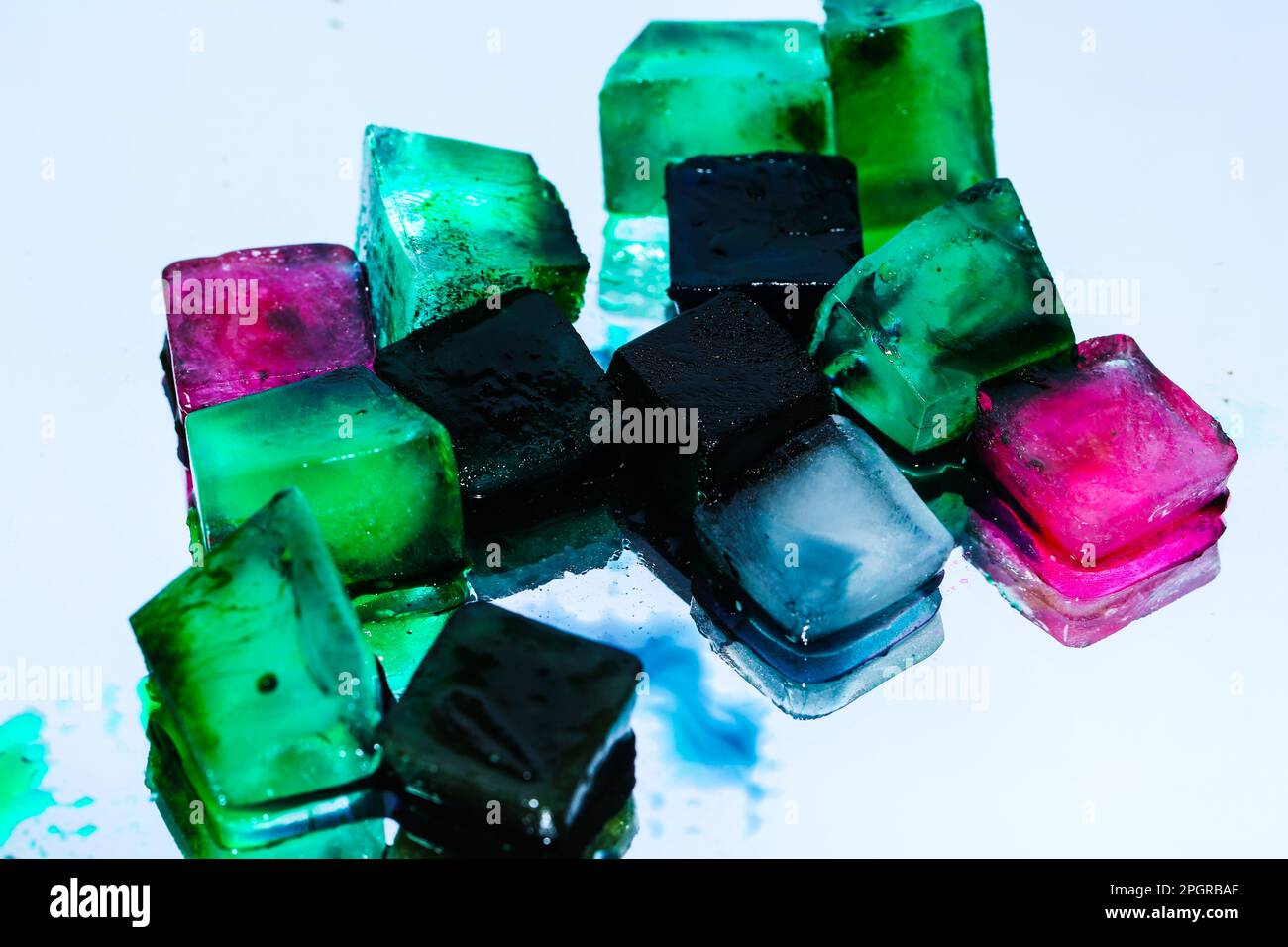physallis on a mirrow Stock Photo