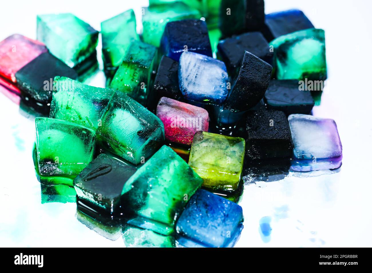 physallis on a mirrow Stock Photo