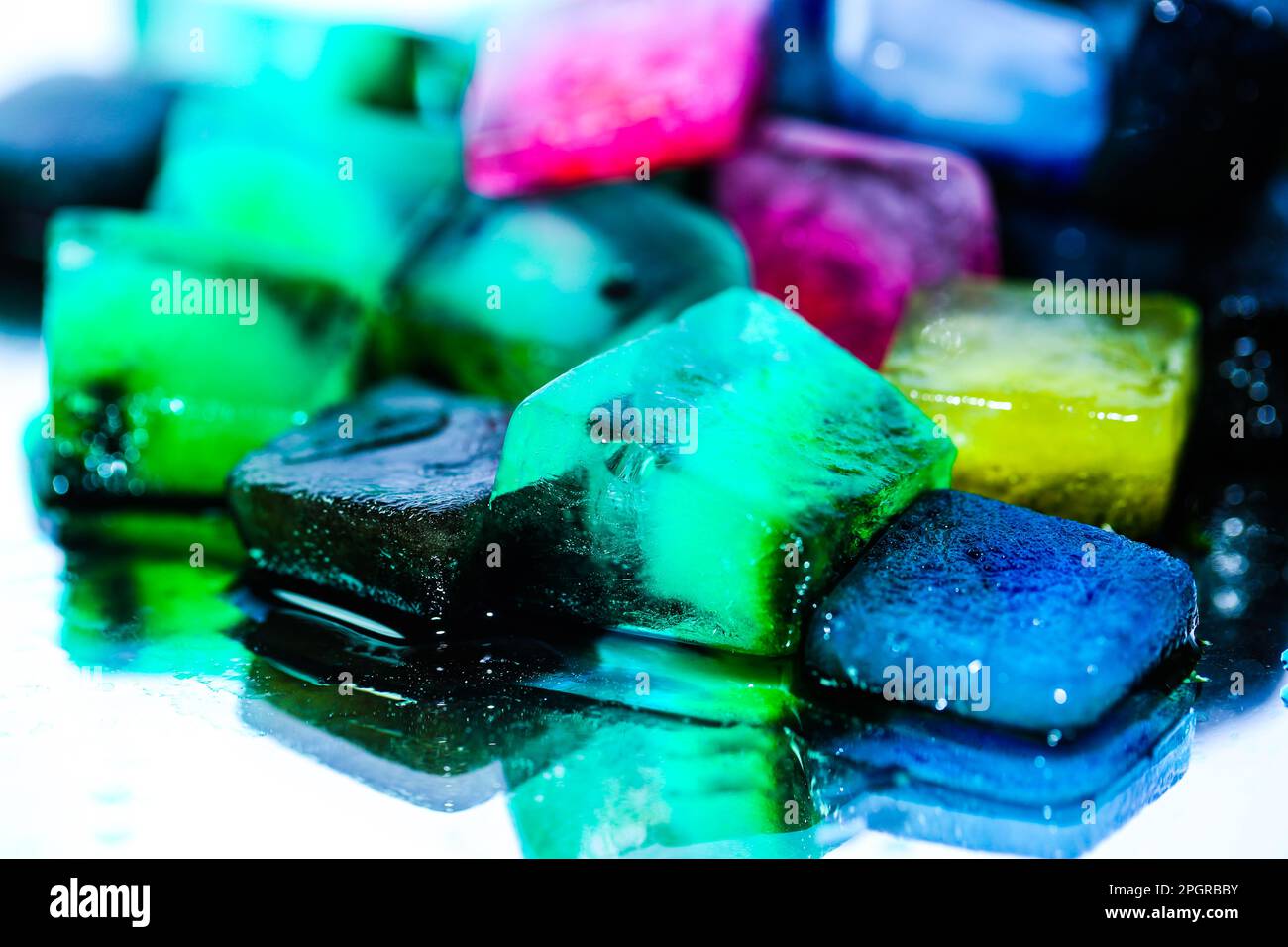 physallis on a mirrow Stock Photo