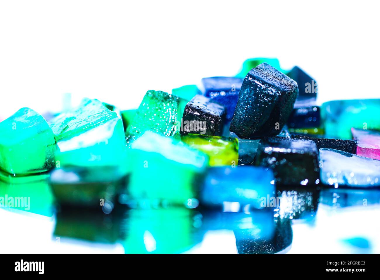 physallis on a mirrow Stock Photo