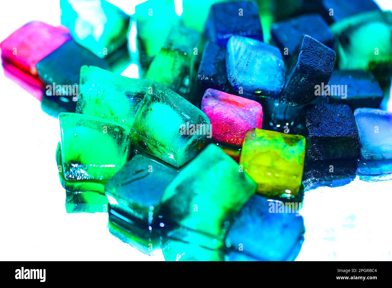physallis on a mirrow Stock Photo