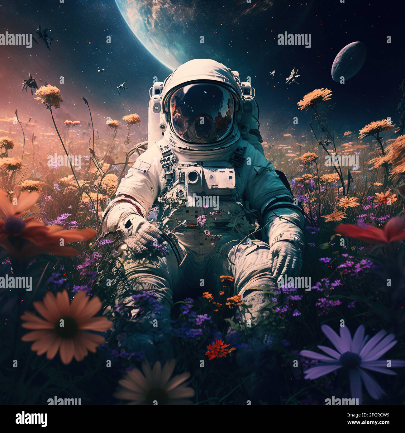 Astronaut in wonder hi-res stock photography and images - Alamy