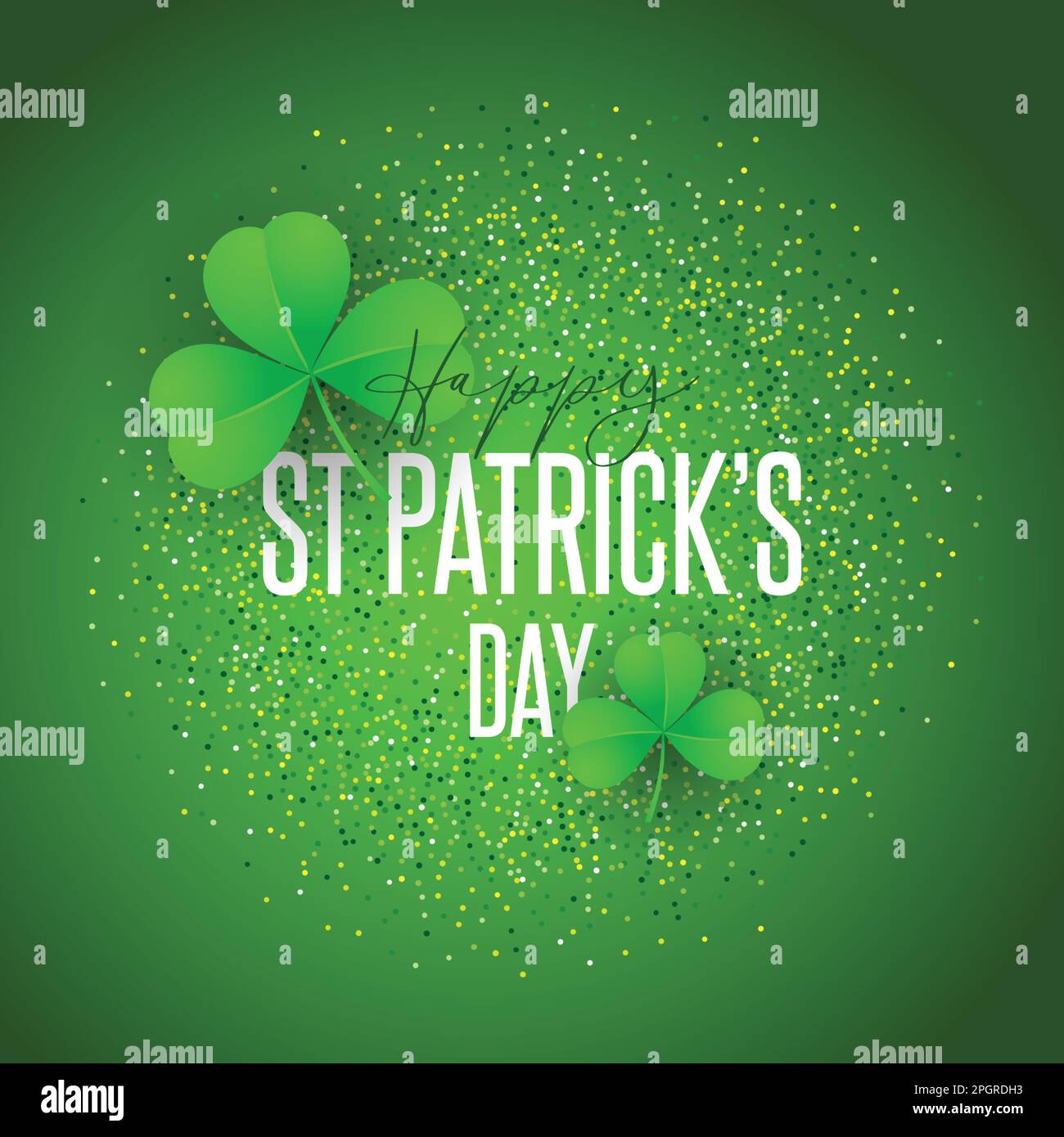 St Patricks Day background with Shamrock Stock Vector Image & Art - Alamy